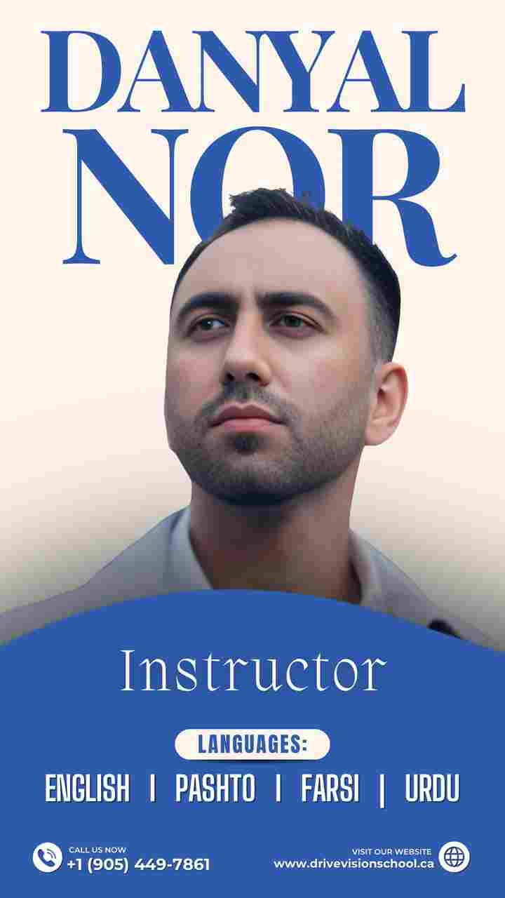 Instructor Drive Vision Driving School (English, Urdu, Pashto, Farsi)