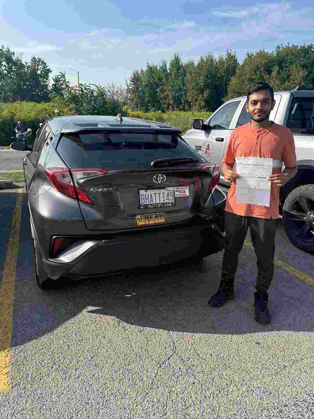 driving license holding after receiving from drive vision driving school