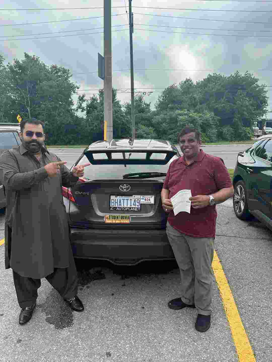 driving license received from drive vision driving school