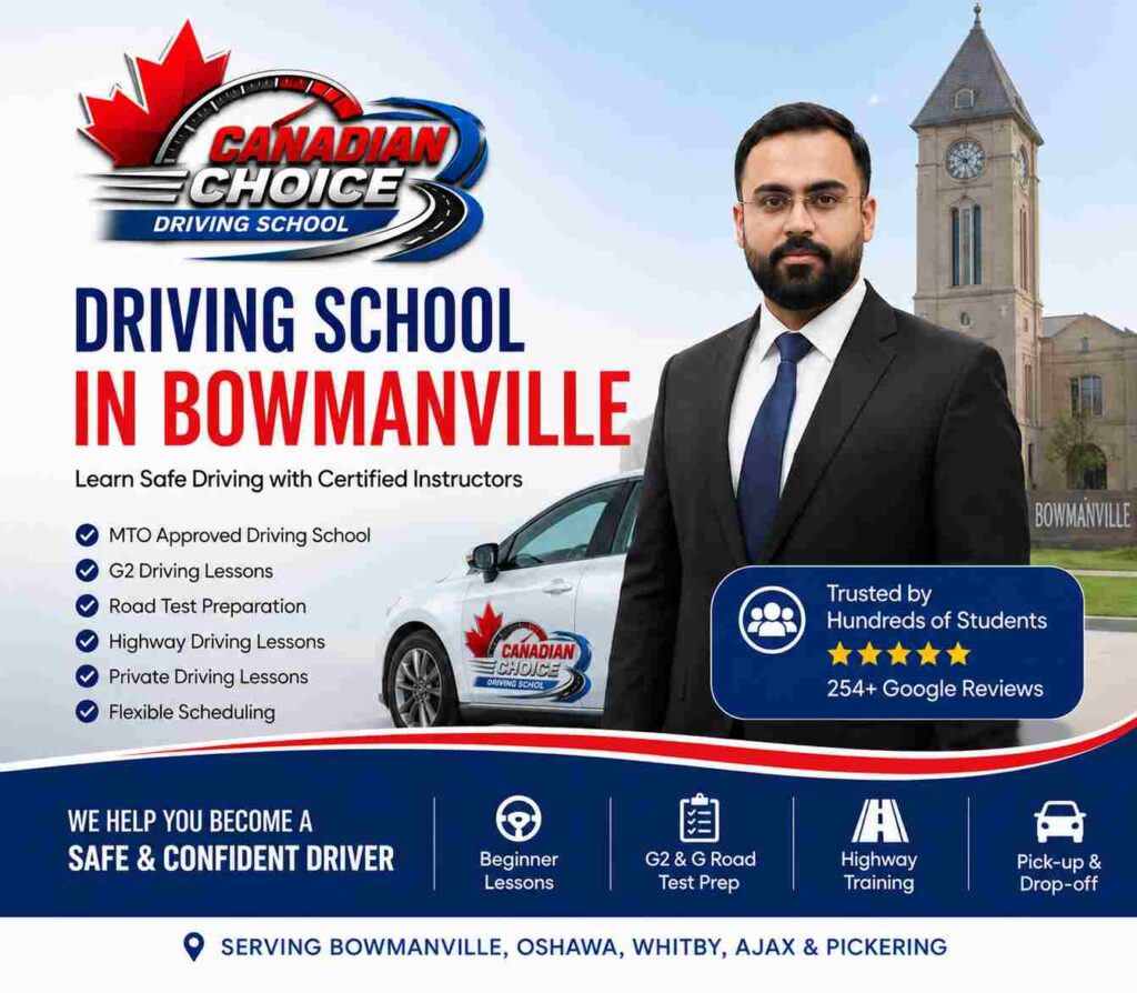driving school in bowmanville ontario g2 driving road test preparation
